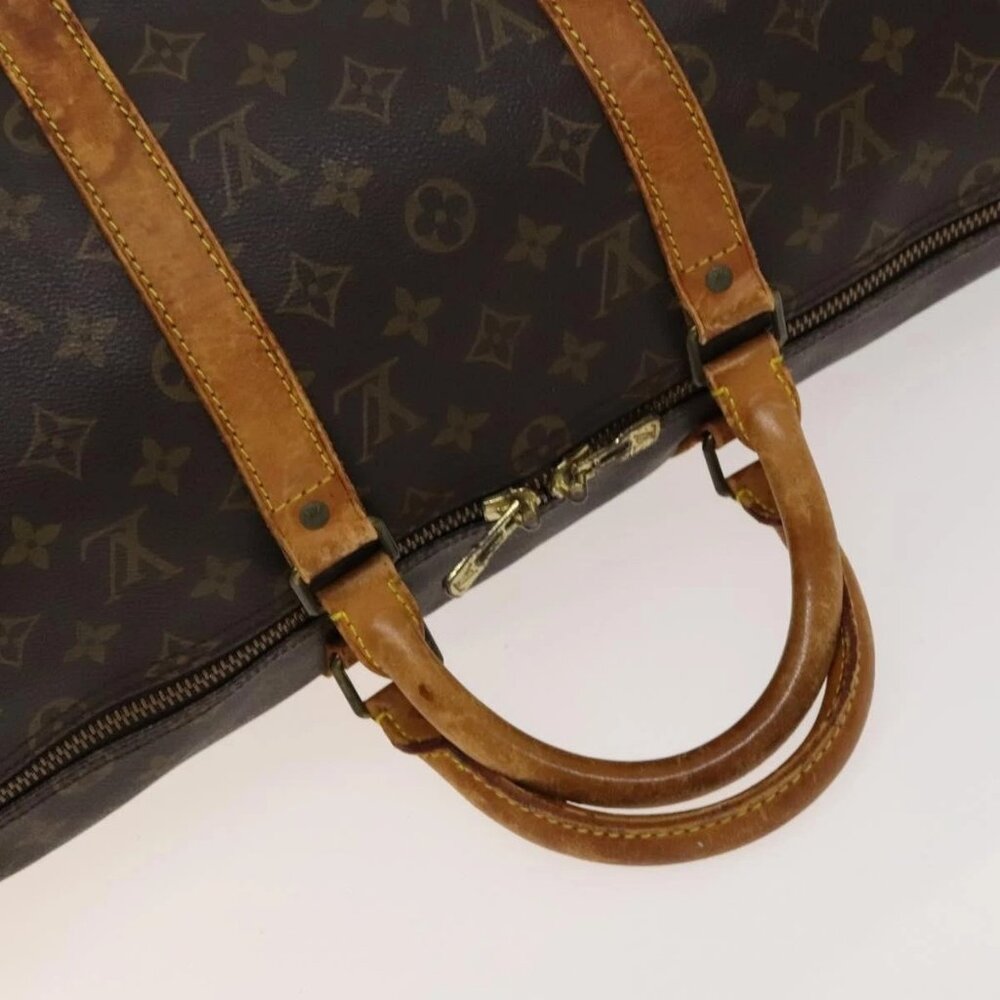 LOUIS VUITTON Monogram Keepall Bandouliere 50 Boston Bag M41416 LV Auth 128979 - Picture 8 of 16